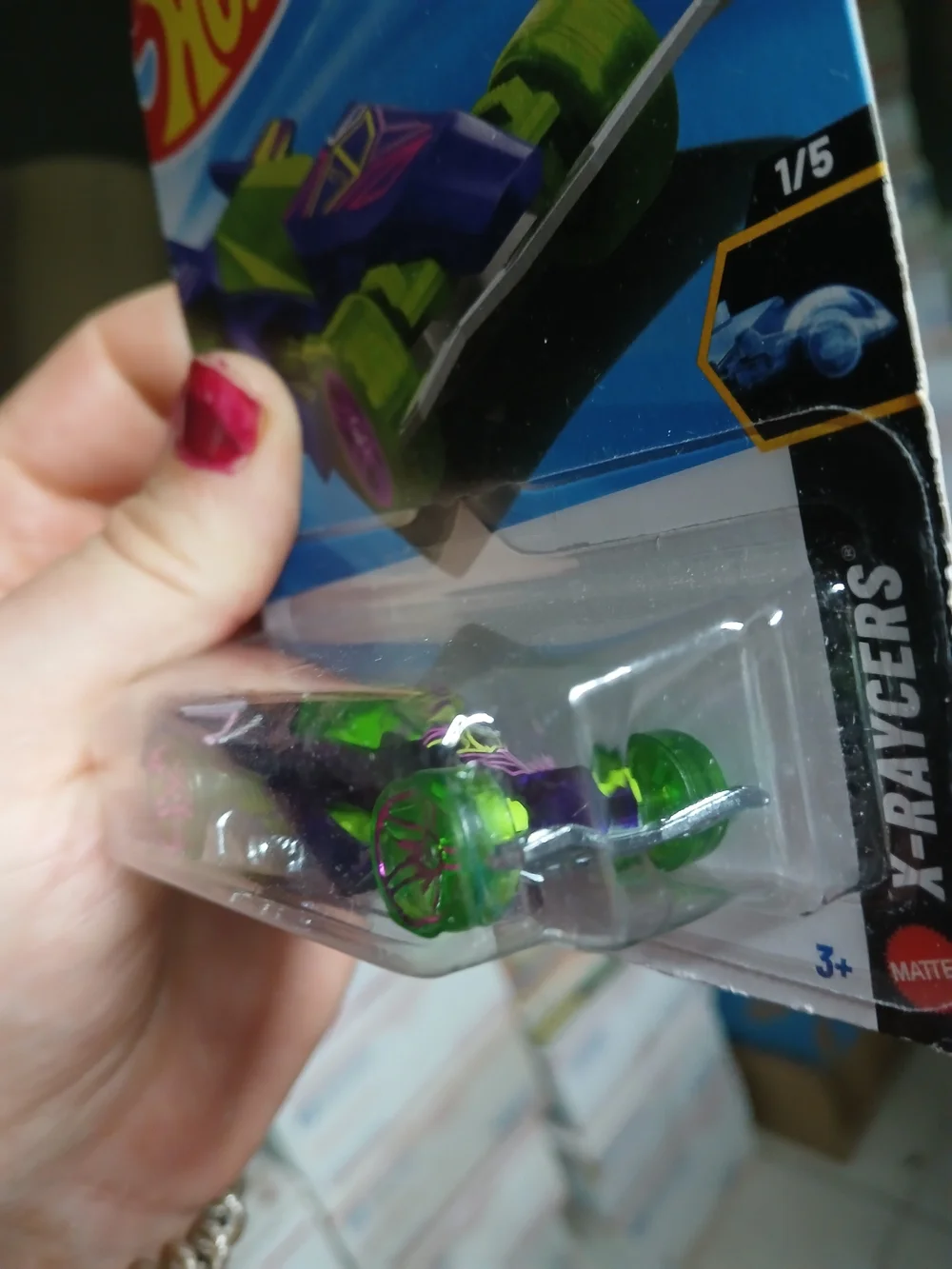 die-cast vehicle is the RD-06 in translucent purple from the 2026 X-Raycers seri